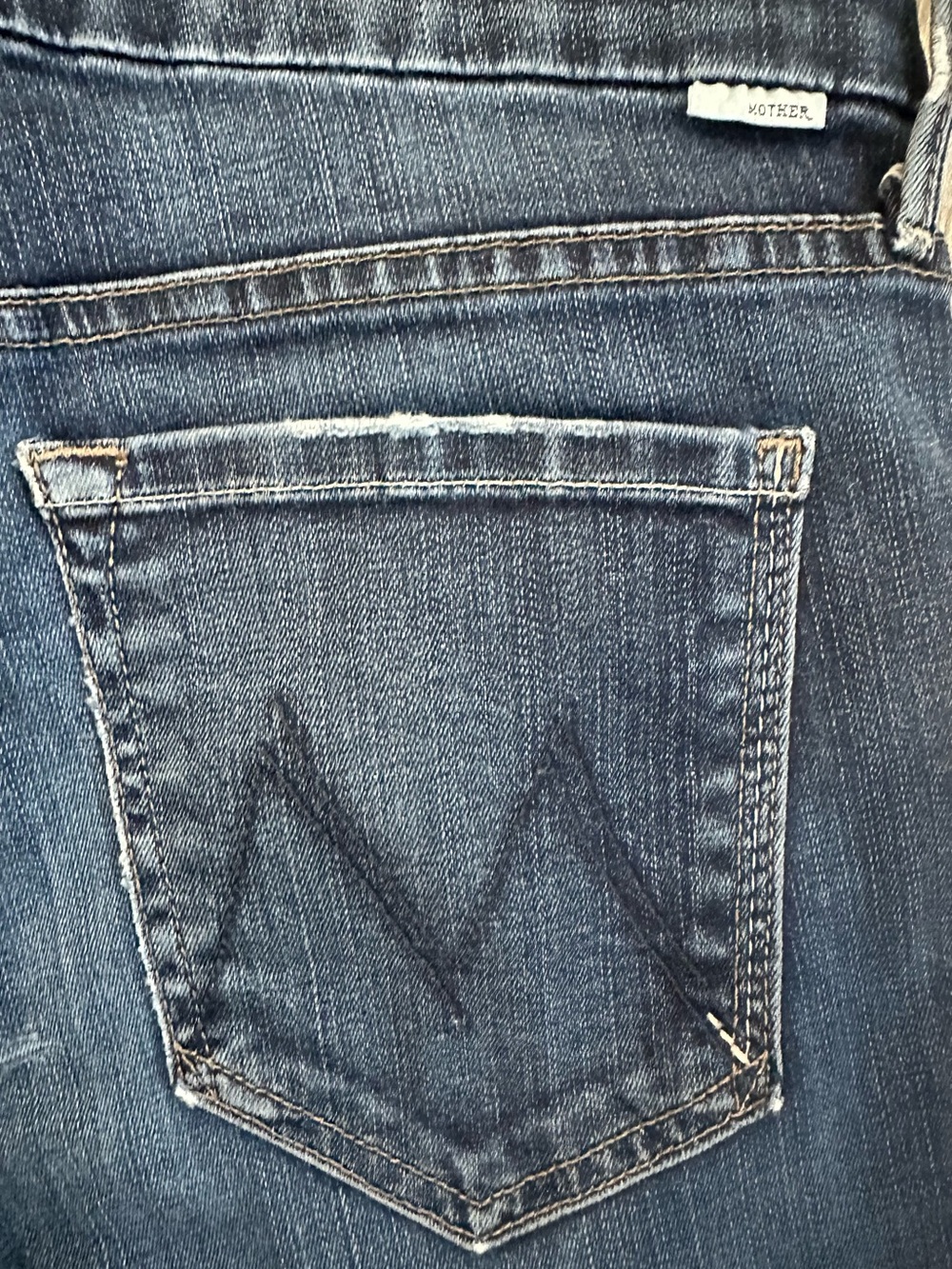 MOTHER “The Looker” Mid Waist Skinny “No Play” Dk Blue 27 Premium Like New Slim - Picture 8 of 8